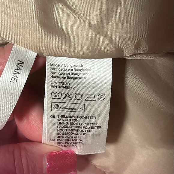 Little Girls H&M Tan Coat, EUC, Size 3-4Y - Picture 3 of 8